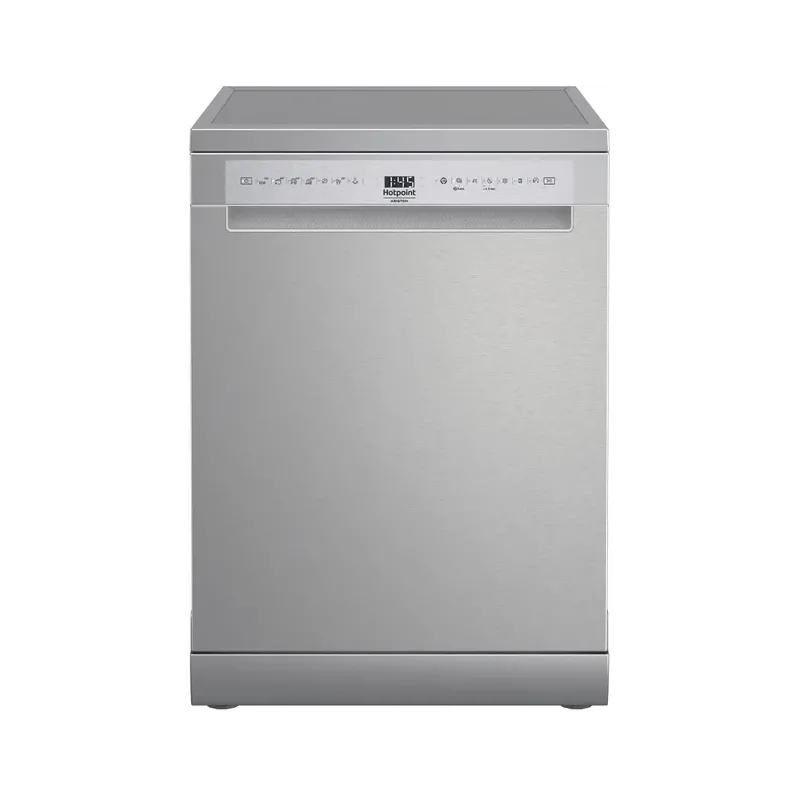 Посудомийна машина Hotpoint-Ariston H7F HS41 X, затертий куточок, невелчка прим'ятість збоку