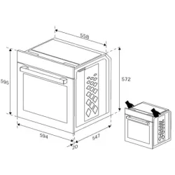 Духовка електрична Beko BBIE123002XD, пакування пошкоджене, товар цілий.