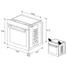 Варильна поверхня індукційна HII64400MT + Духова шафа електрична BBSM13300XM Beko  (комплект)