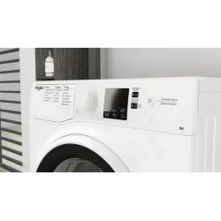 Пральна машина Whirlpool WRBSS 6239 W UA, пакування пошкоджене, нещільне прилягання лотка порошкоприймача